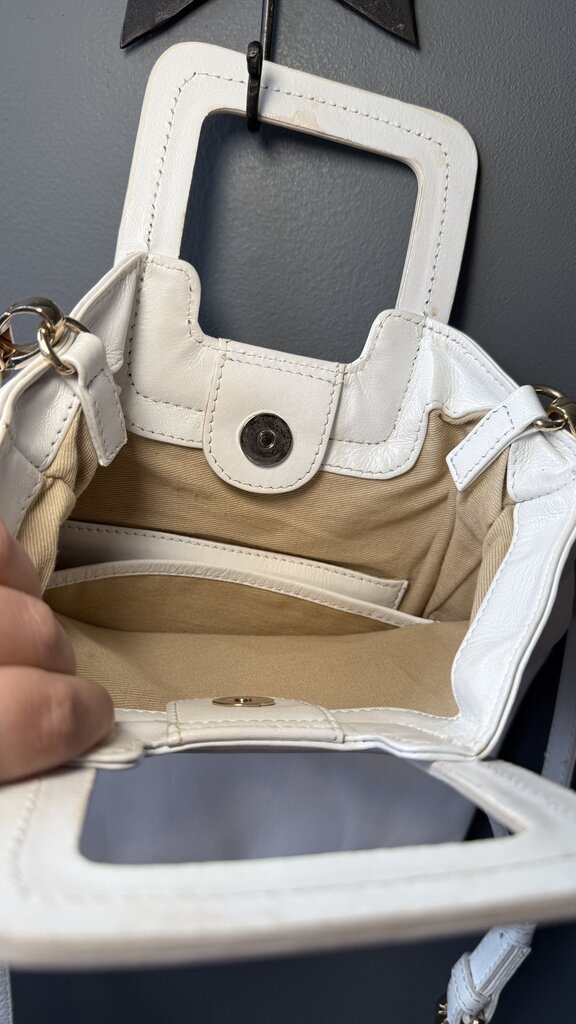 Leather Flat Crossbody Clutch Bag