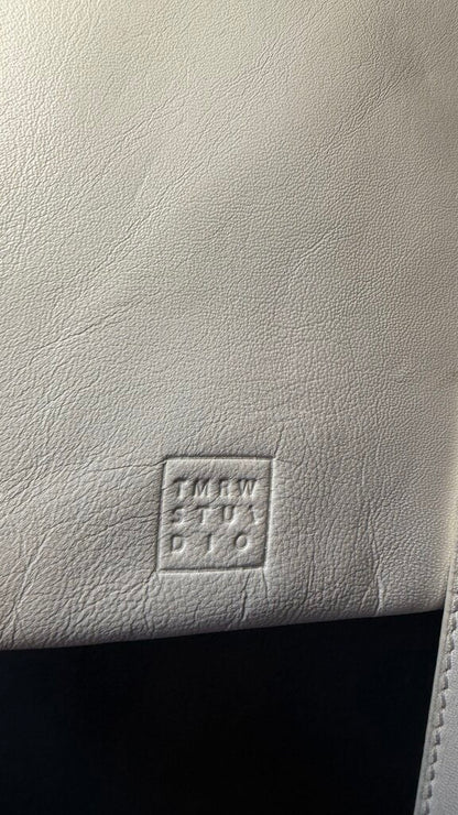 Leather Flat Crossbody Clutch Bag