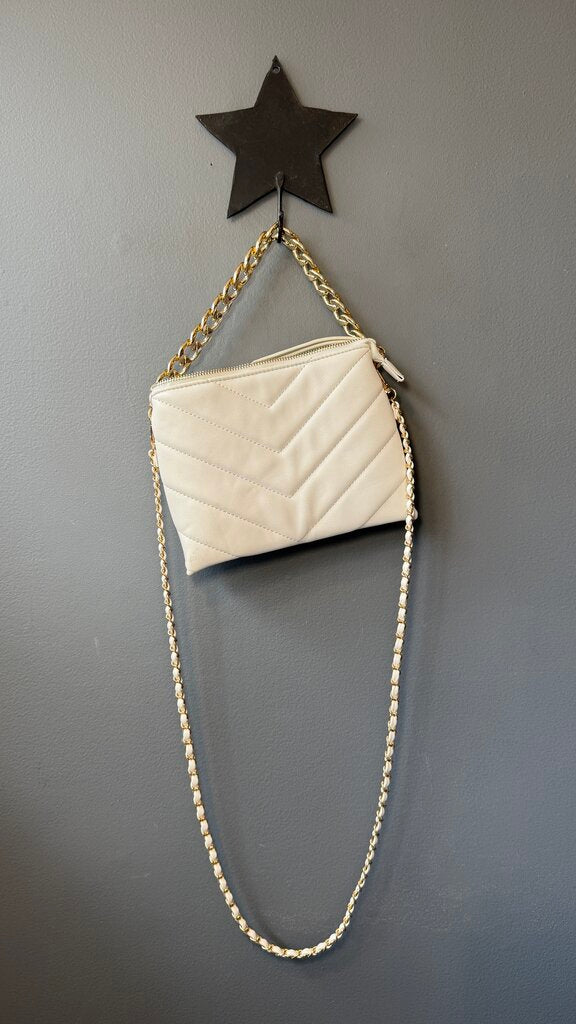 Quilted Vegan Crossbody Bag