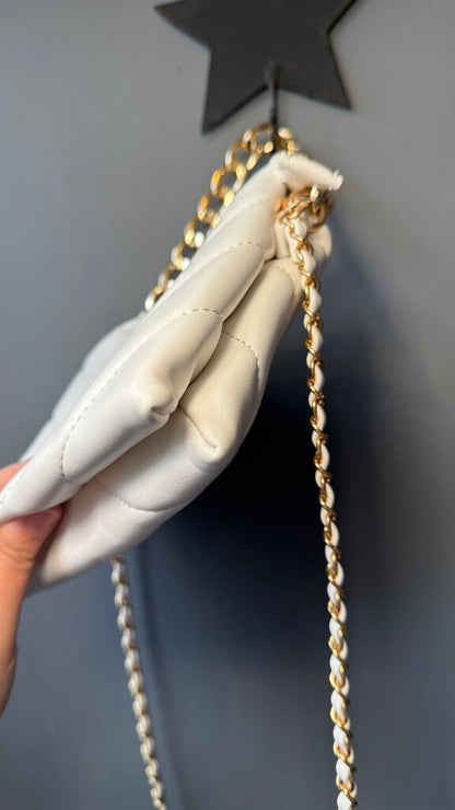 Quilted Vegan Crossbody Bag