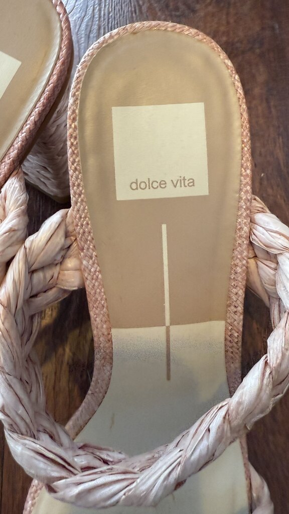 Raffia Braided Block Heel Sandals