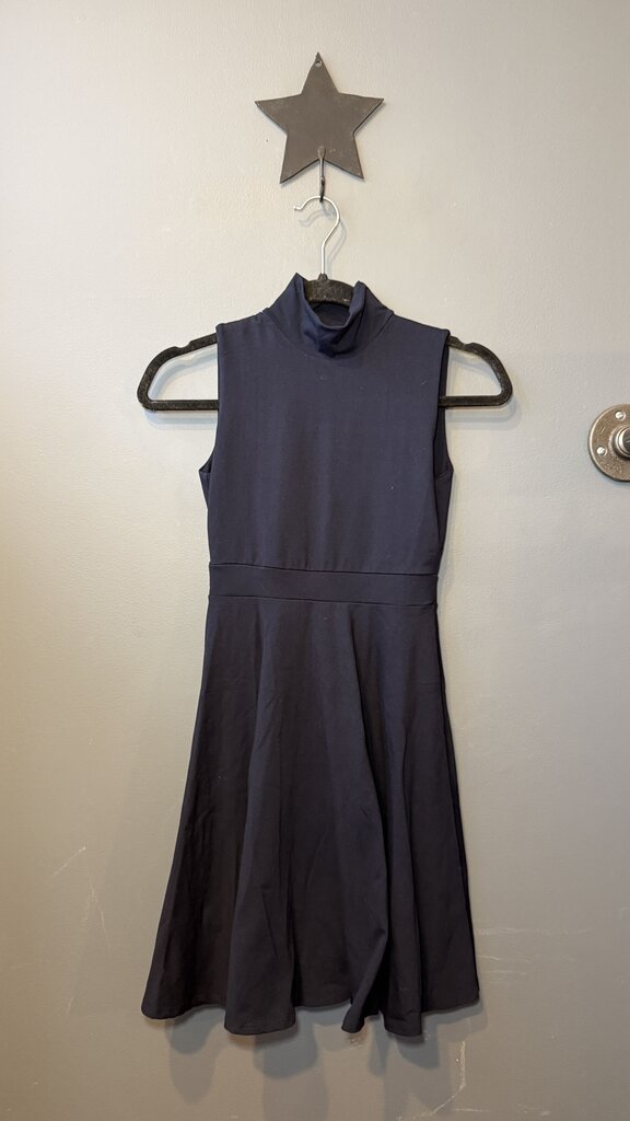 High Neck Ponte Fit Flare Dress