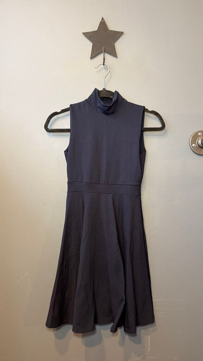 High Neck Ponte Fit Flare Dress