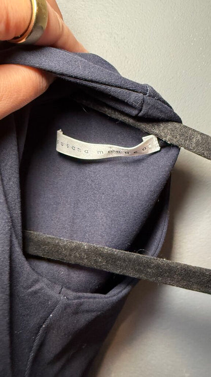 High Neck Ponte Fit Flare Dress