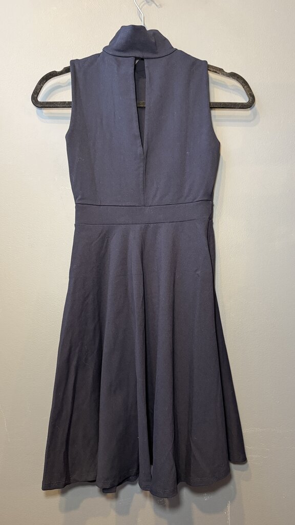 High Neck Ponte Fit Flare Dress