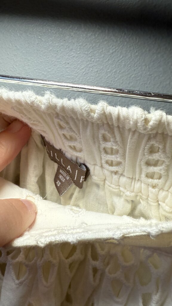 Eyelet Lace Midi Skirt