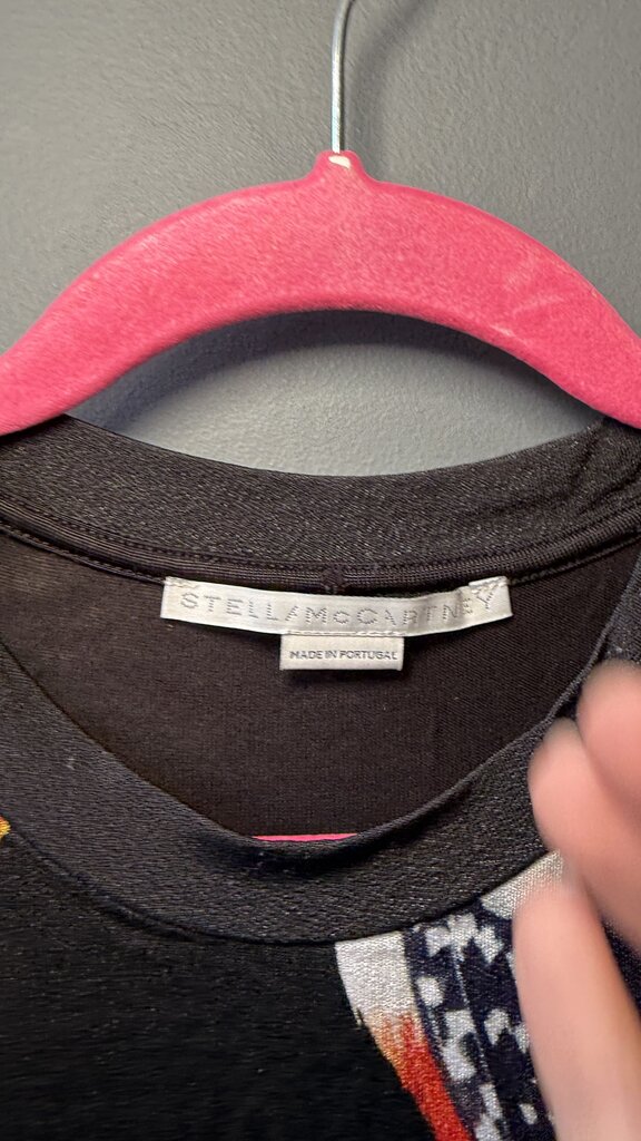 Bird Print Jersey Dress