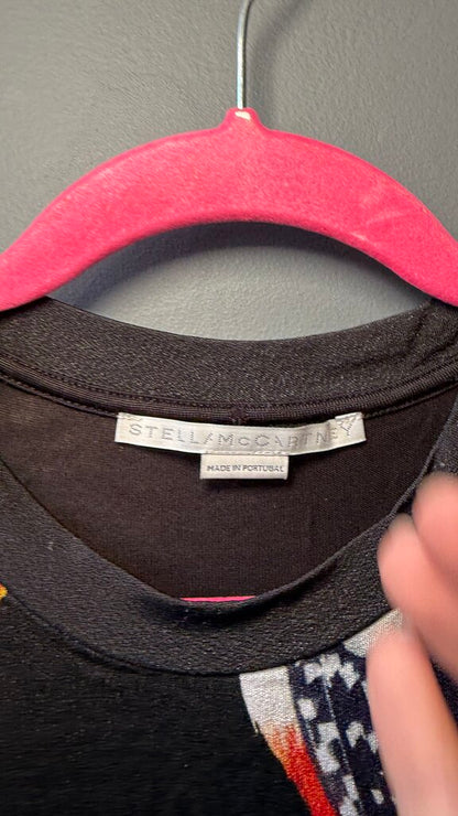 Bird Print Jersey Dress