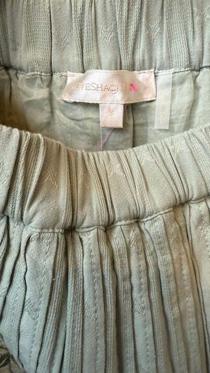 Ruffle Embroidered Mini Skirt