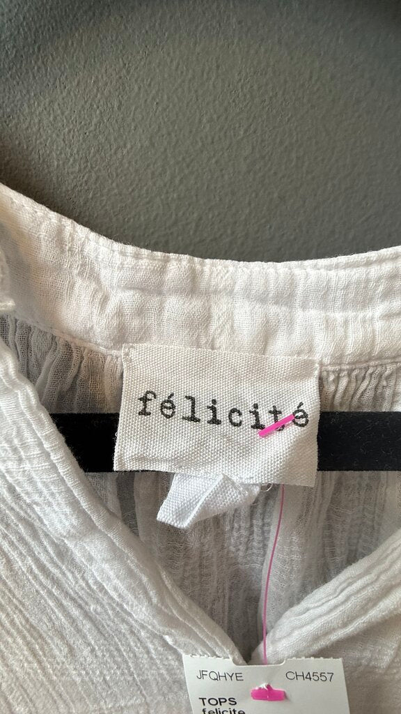 Windowpane Gauze Blouse