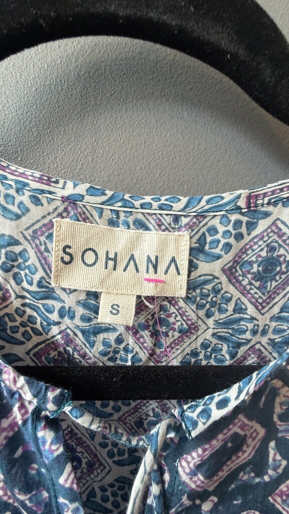 Block Print Tassel Mini Dress