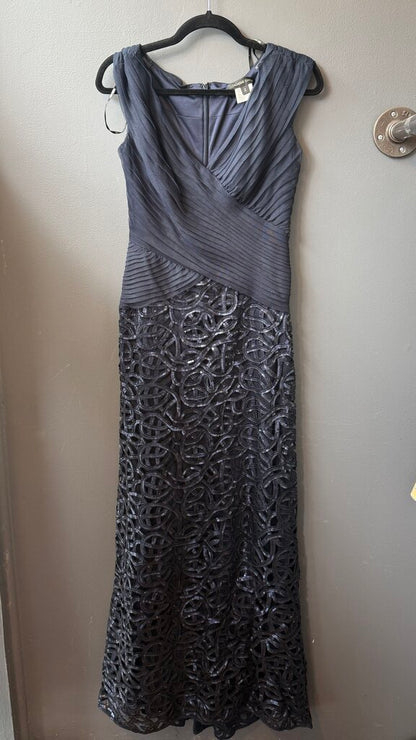 Sequin Tulle Top Maxi Gown