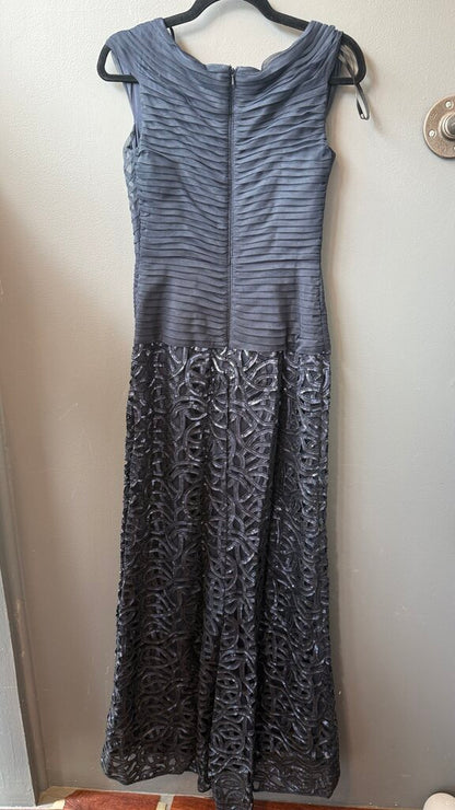 Sequin Tulle Top Maxi Gown