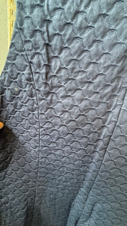 Gold Detail Jacquard Shift Dress