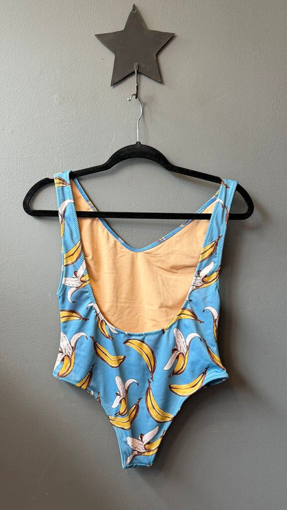 Banana Print One Piece Swimsuit