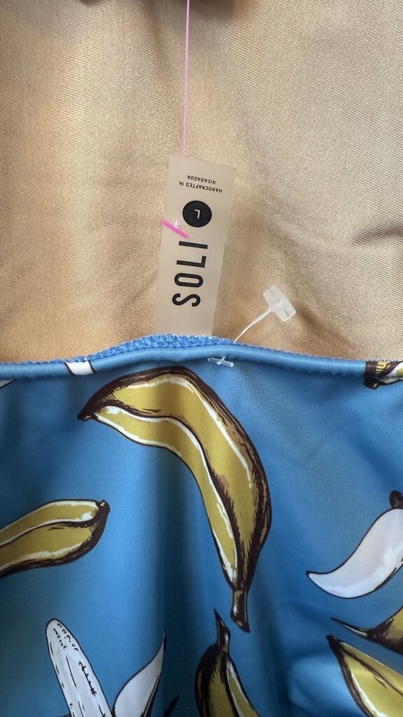 Banana Print One Piece Swimsuit