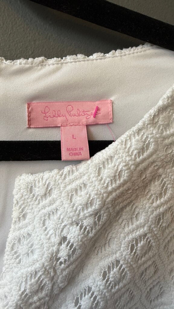 Lace Longsleeve Shift Dress