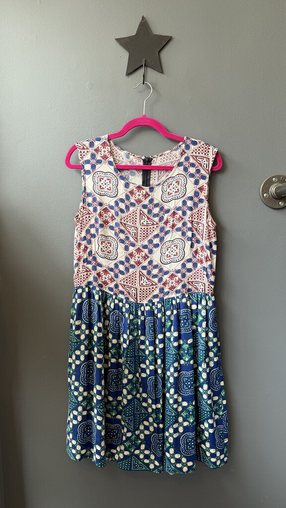 Mixed Print Dress