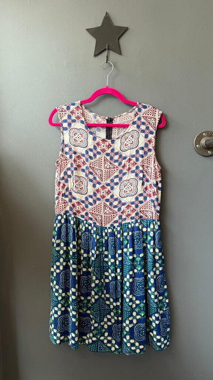 Mixed Print Dress