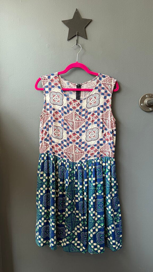 Mixed Print Dress