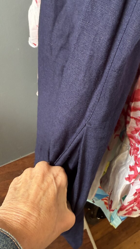 Linen Blend Off the Shoulder Dress