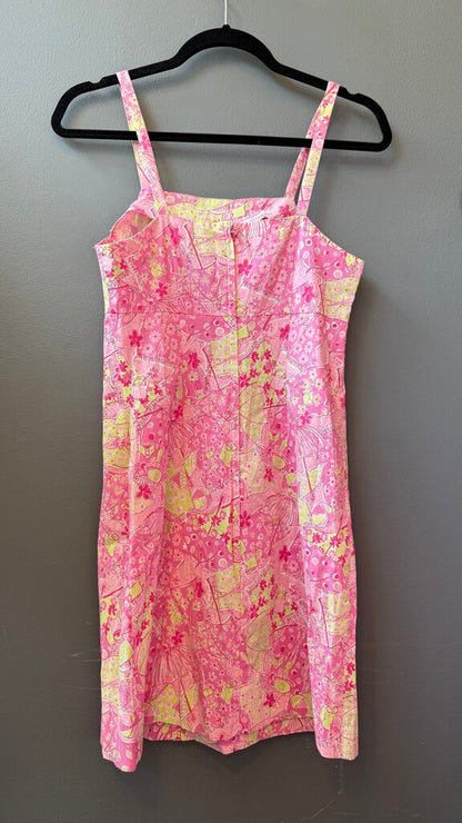 Vintage Printed Shift Dress