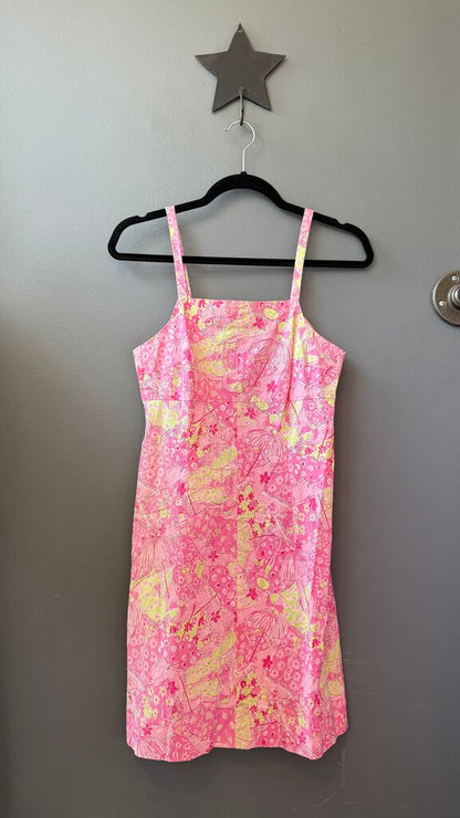 Vintage Printed Shift Dress