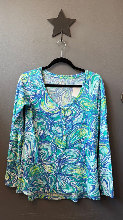 Pima Cotton Henley Longsleeve Tee