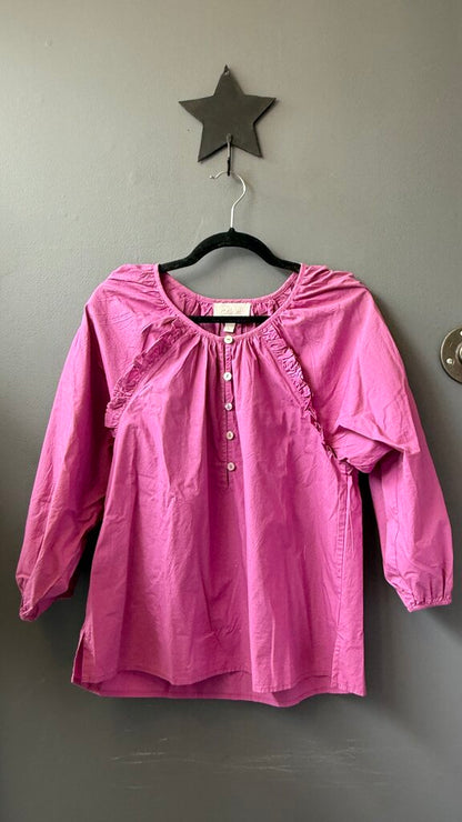 Poplin Popover Blouse