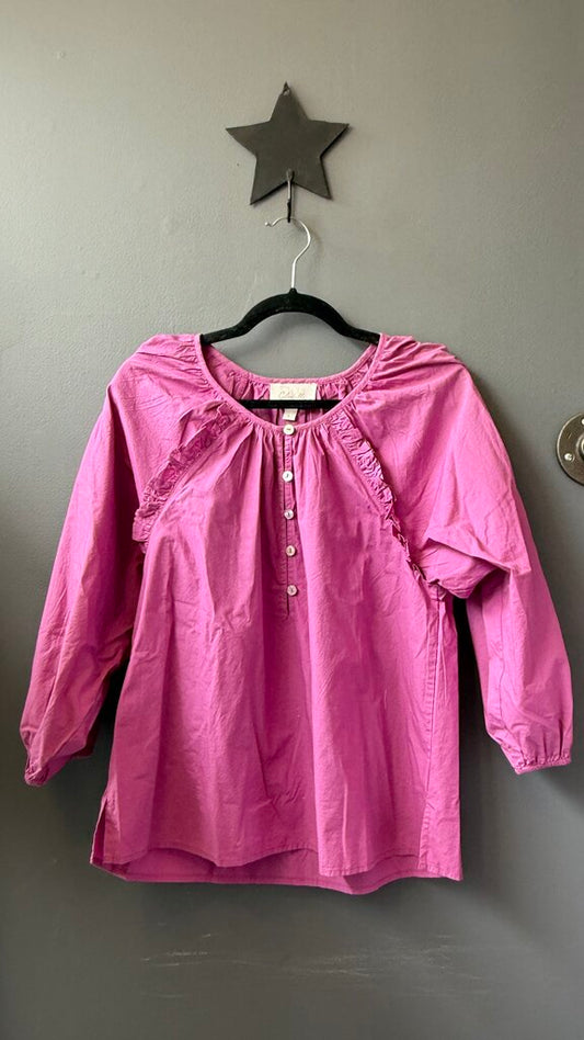 Poplin Popover Blouse