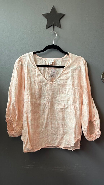 Plaid Linen Blouse