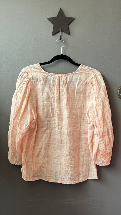 Plaid Linen Blouse