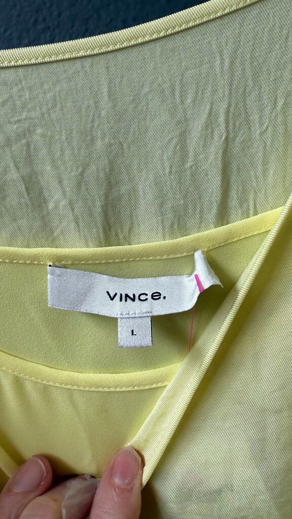 Double Layer V neck Midi Dress