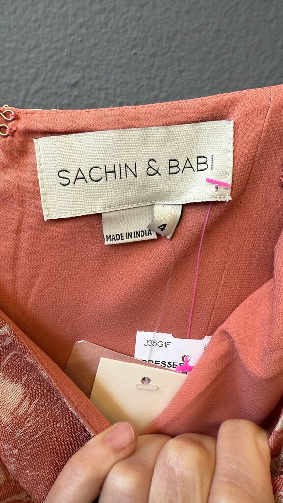 Metallic Fit Flare Midi Dress