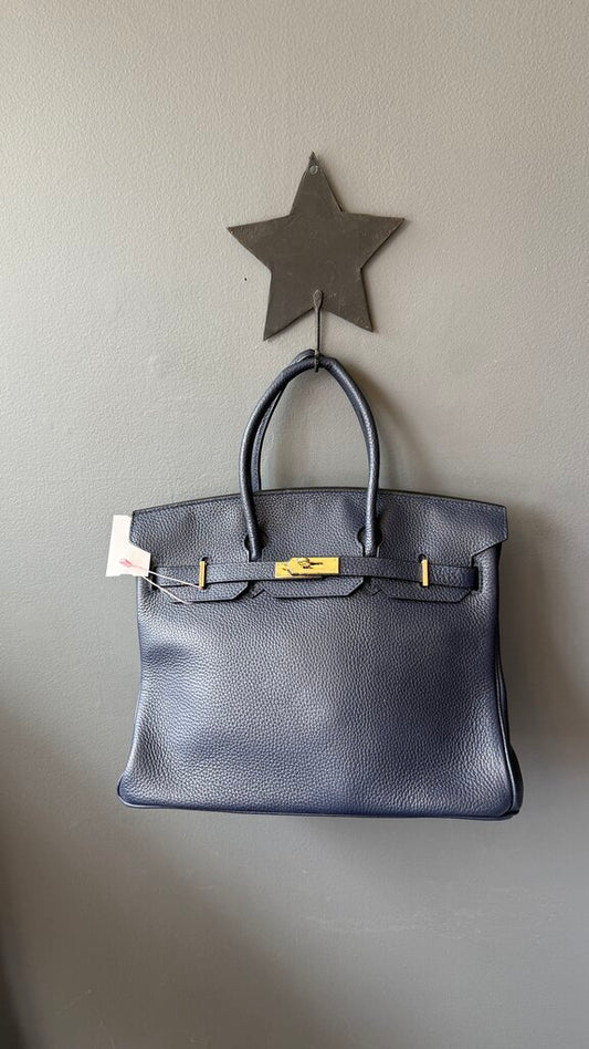 Leather Top Handle Bag