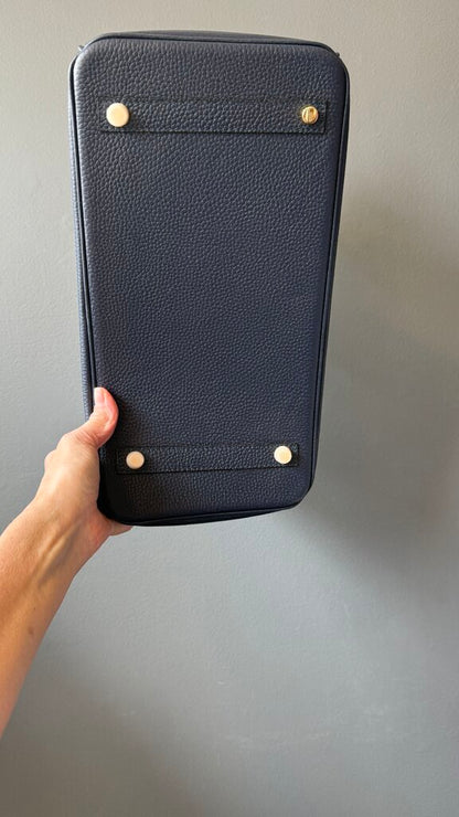 Leather Top Handle Bag