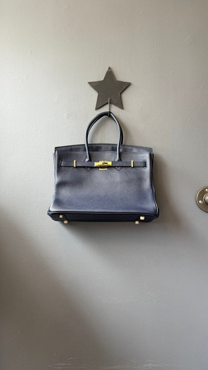 Leather Top Handle Bag
