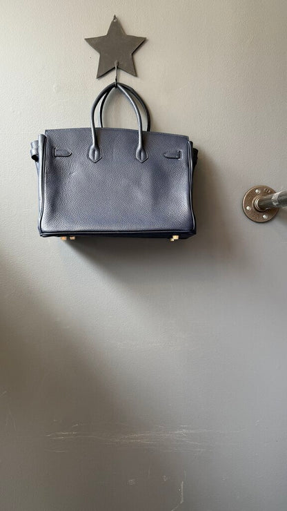 Leather Top Handle Bag