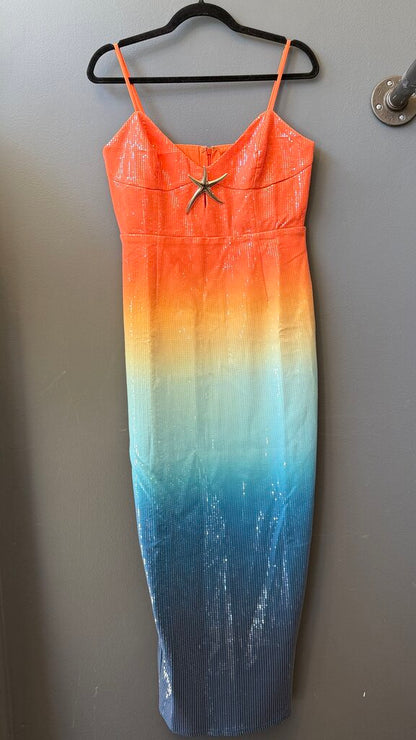 Ombre Sequin Maxi Dress
