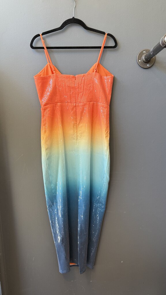 Ombre Sequin Maxi Dress