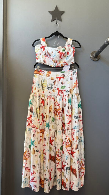 Sea Creature Maxi Skirt + Top