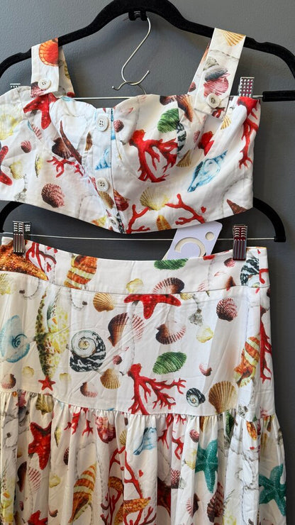 Sea Creature Maxi Skirt + Top