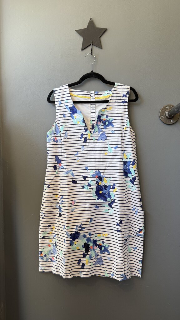 Stripe Floral Shift Dress