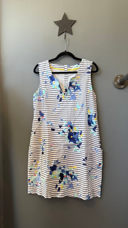Stripe Floral Shift Dress