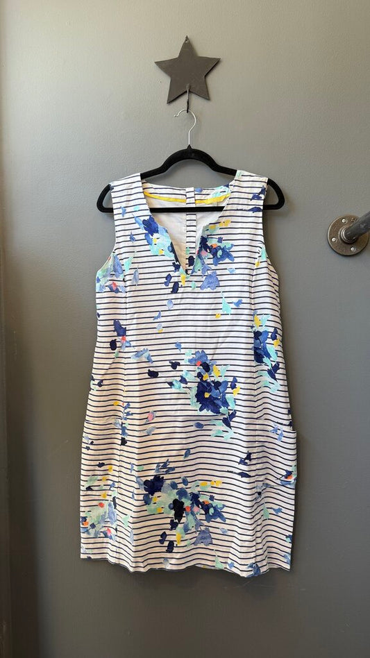 Stripe Floral Shift Dress