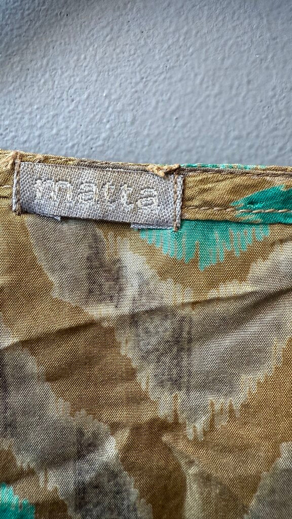 Silk Drawstring Midi Caftan