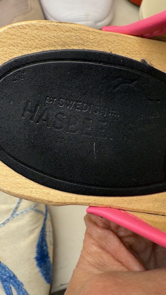 Zebra Peep Toe Clogs