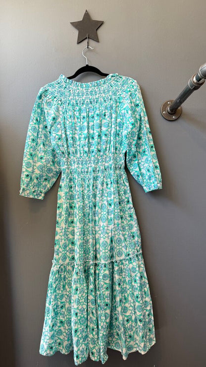 Block Print Midi Dress