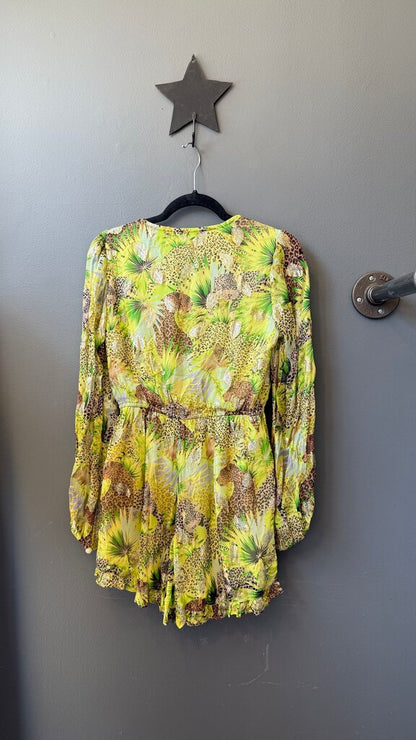 Metallic Leopard Romper