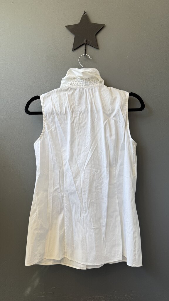 Ruffle Neck Sleeveless Blouse